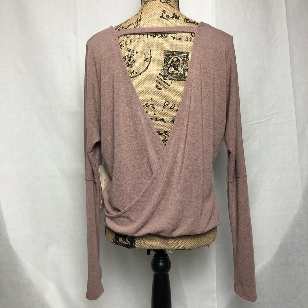 Criss Cross Back Mauve Top